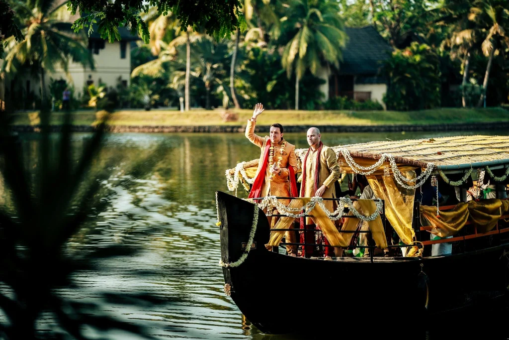 Kerala houseboat wedding